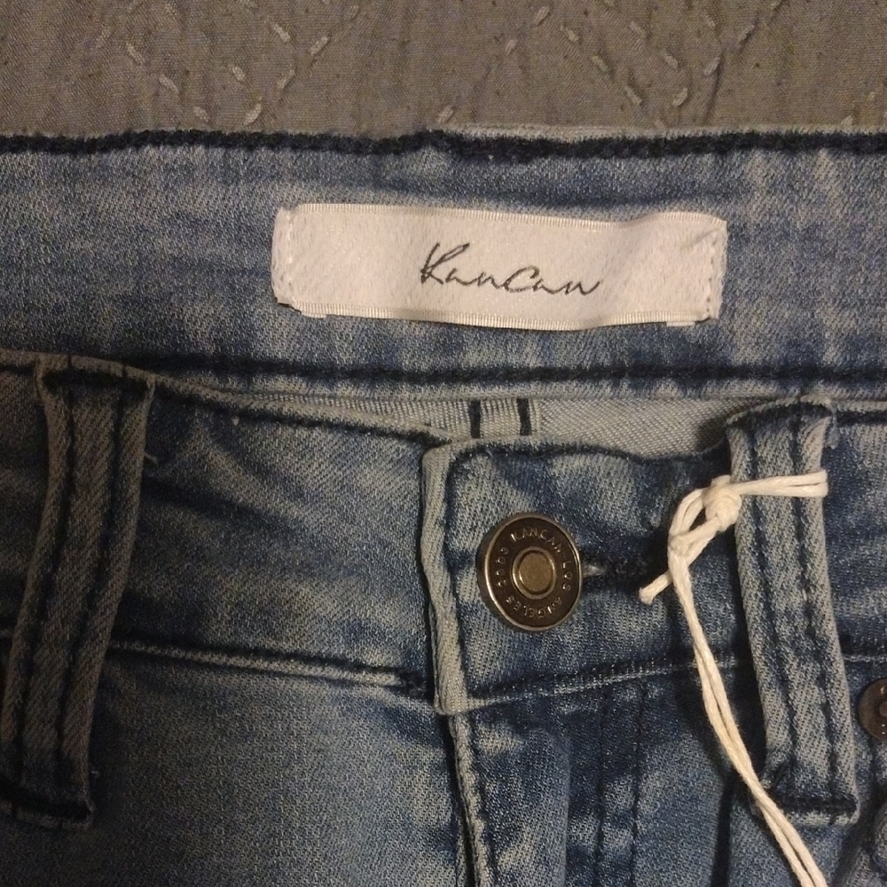 KanCan Blue Ankle Cropped Distressed Jeans​​ - Picture 2 of 7